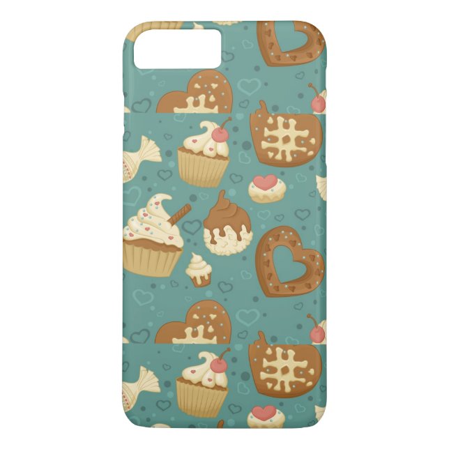 Capa Para iPhone, Case-Mate Teste padrão com cupcakes e doces (Verso)