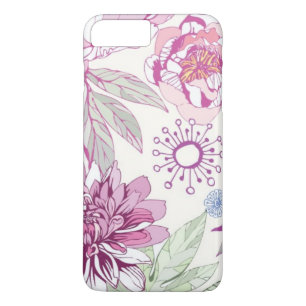 Capa Para iPhone Da Case-Mate Teste padrão com flores cor-de-rosa