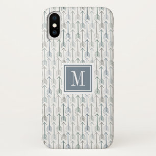 Capa Para iPhone X Teste padrão da seta do Wanderlust da aguarela do