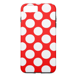 Capa Para iPhone Da Case-Mate Teste padrão de bolinhas branco vermelho brilhante