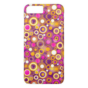 Capa iPhone 8 Plus/7 Plus Teste padrão de bolinhas violeta