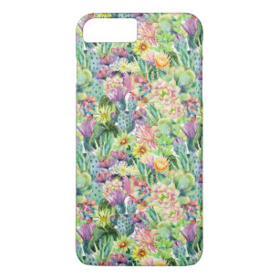 Capa Para iPhone Da Case-Mate Teste padrão de florescência exótico dos cactos