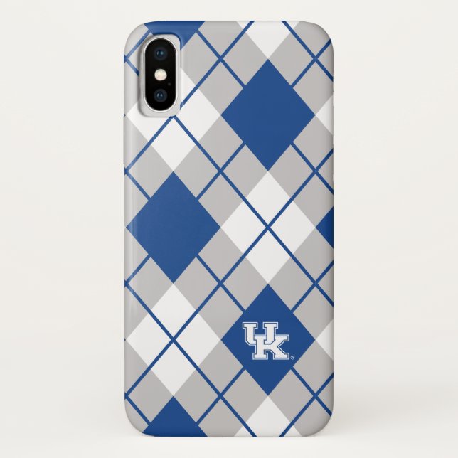 Capa Para iPhone, Case-Mate Teste padrão de Kentucky | Kentucky Argyle (Verso)