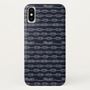 Capa Para iPhone X Teste padrão de nós marinho