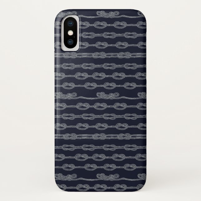 Capa Para iPhone, Case-Mate Teste padrão de nós marinho (Verso)