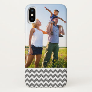 Capa Para iPhone X Teste padrão de ziguezague geométrico da foto