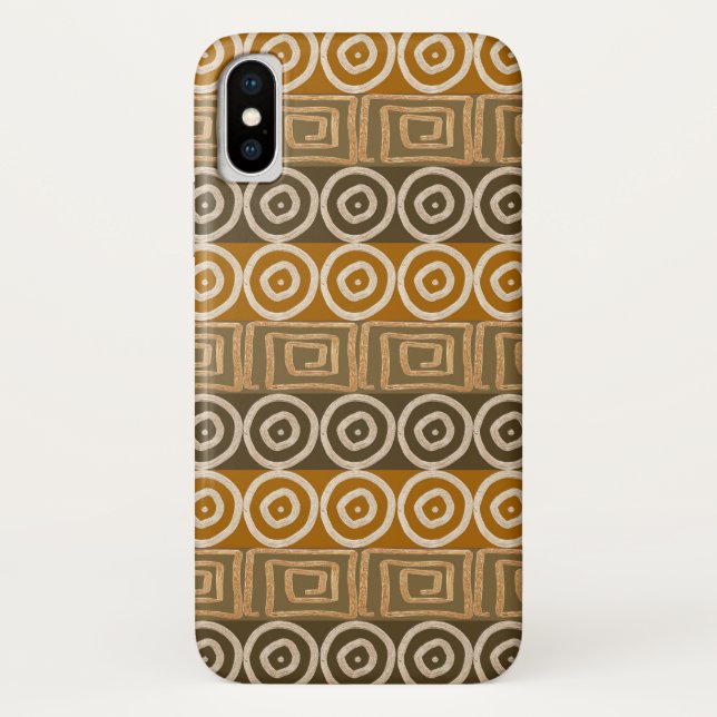 Capa Para iPhone, Case-Mate Teste padrão desenhado mão africano étnico (Verso)