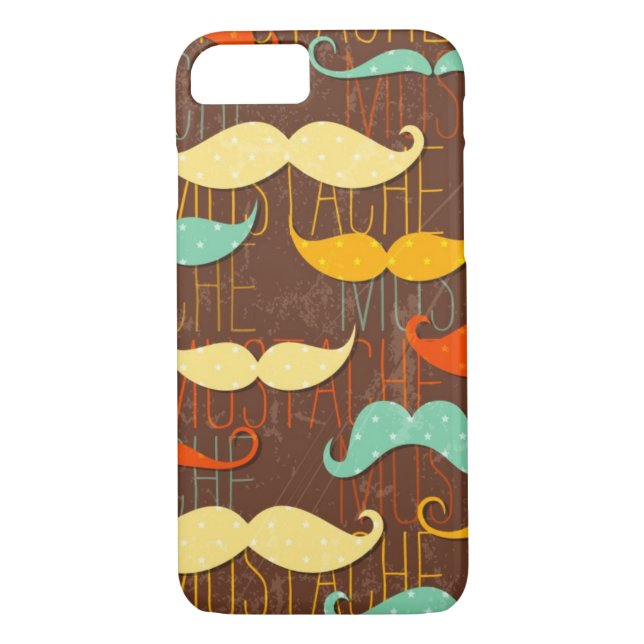 Capa Para iPhone, Case-Mate Teste padrão do bigode (Verso)