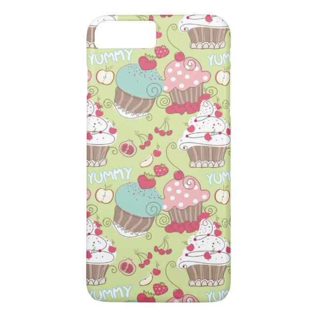 Capa Para iPhone, Case-Mate Teste padrão do cupcake (Verso)