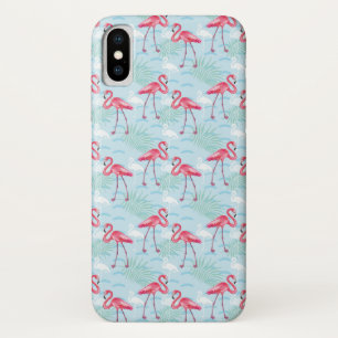 Capa Para iPhone X Teste padrão do flamingo