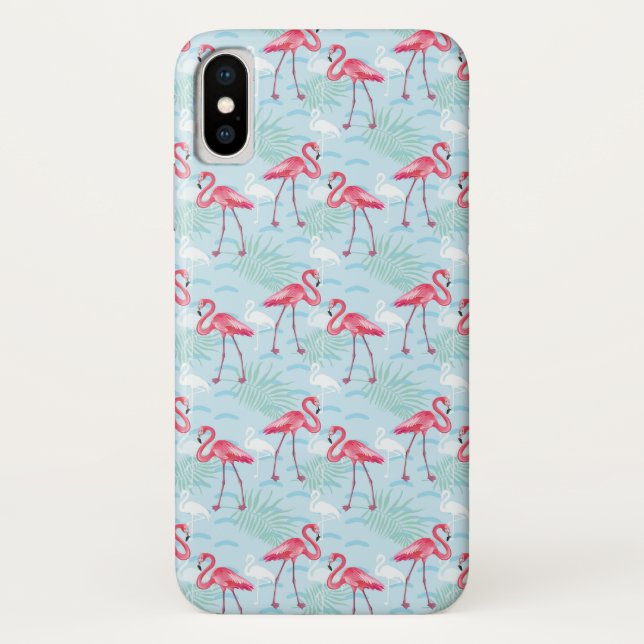 Capa Para iPhone, Case-Mate Teste padrão do flamingo (Verso)