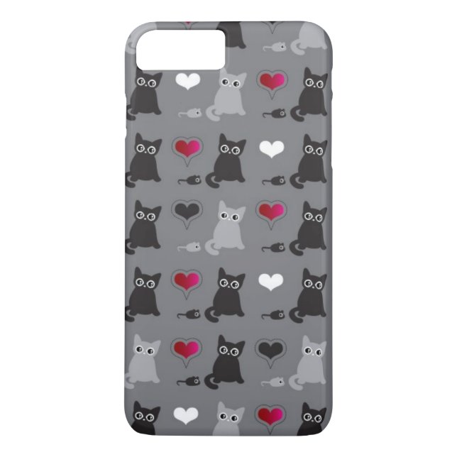 Capa Para iPhone, Case-Mate teste padrão do gatinho e dos ratos (Verso)