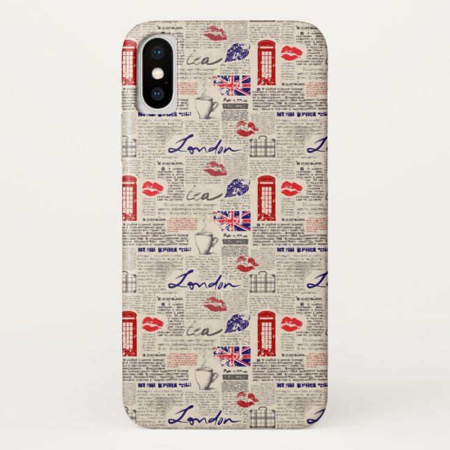Capa Para iPhone, Case-Mate Teste padrão do jornal de Londres (Verso)