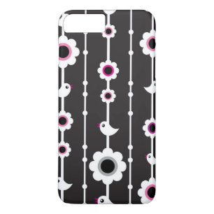 Capa Para iPhone Da Case-Mate teste padrão do pássaro e de flores