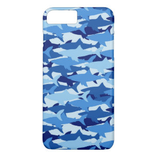 Capa Para iPhone Da Case-Mate Teste padrão do tubarão azul