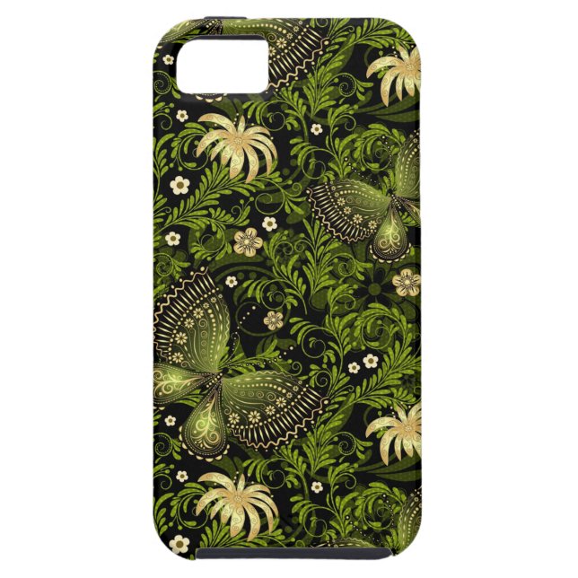 Capa Para iPhone, Case-Mate Teste padrão do Verde-ouro do primavera (Traseira)