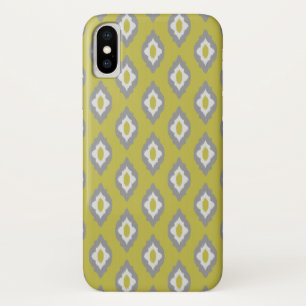 Capa Para iPhone X Teste padrão do vintage de Ikat