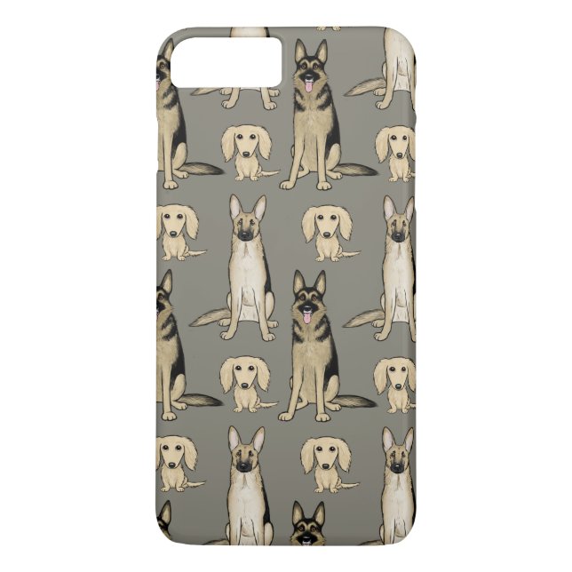 Capa Para iPhone, Case-Mate Teste padrão dos cães (Verso)
