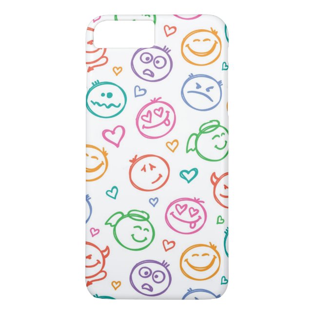 Capa Para iPhone, Case-Mate teste padrão dos sorrisos (Verso)