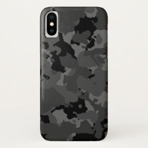 Capa Para iPhone X Teste padrão escuro de Camo