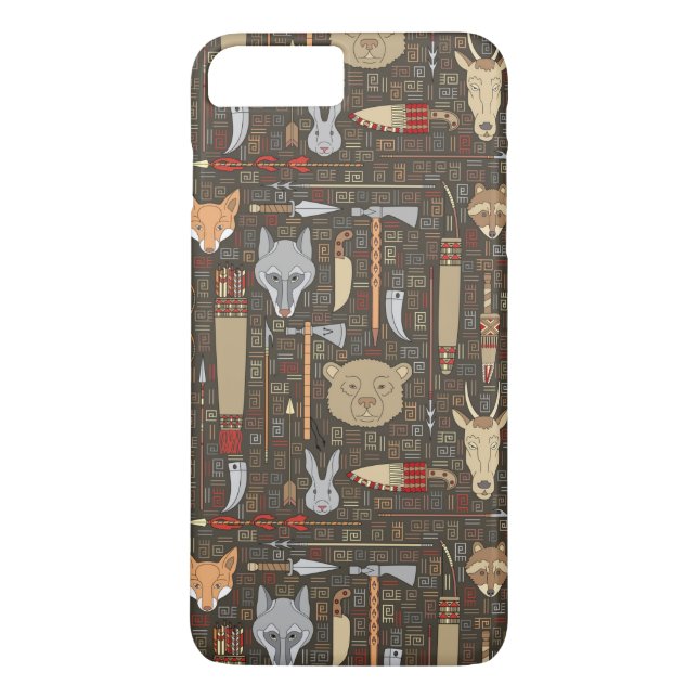 Capa Para iPhone, Case-Mate Teste padrão étnico da caça (Verso)