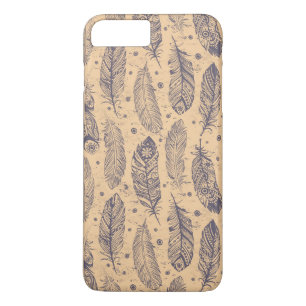 Capa iPhone 8 Plus/7 Plus Teste padrão étnico do esboço da pena