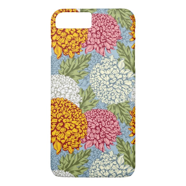 Capa Para iPhone, Case-Mate Teste padrão excelente com crisântemos (Verso)