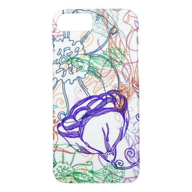 Capa Para iPhone, Case-Mate Teste padrão floral (Verso)