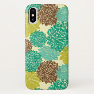 Capa Para iPhone X Teste padrão floral 10