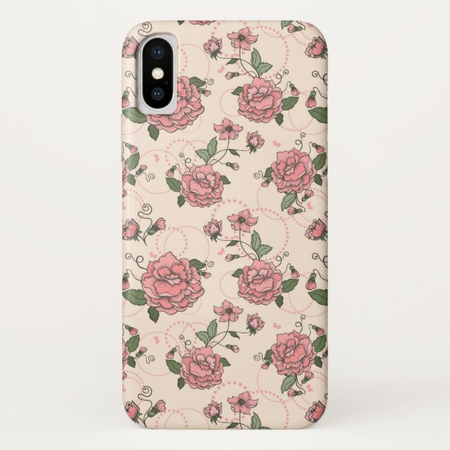 Capa Para iPhone, Case-Mate Teste padrão floral 5 (Verso)