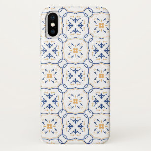 Capa Para iPhone X Teste padrão floral 7