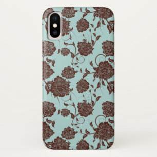 Capa Para iPhone X Teste padrão floral 8