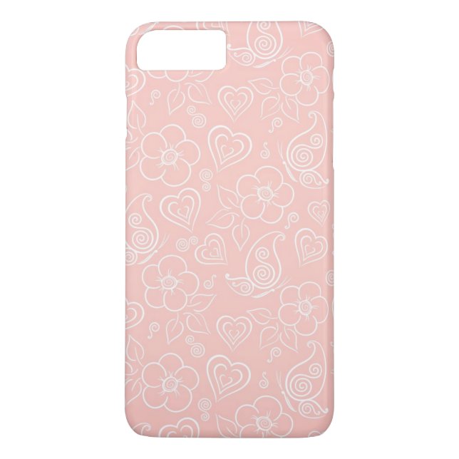 Capa Para iPhone, Case-Mate Teste padrão floral decorativo (Verso)