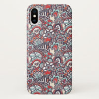Teste padrão floral do Doodle de Paisley