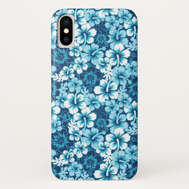 Capa Para iPhone, Case-Mate Teste padrão floral do hibiscus do surf (Verso)