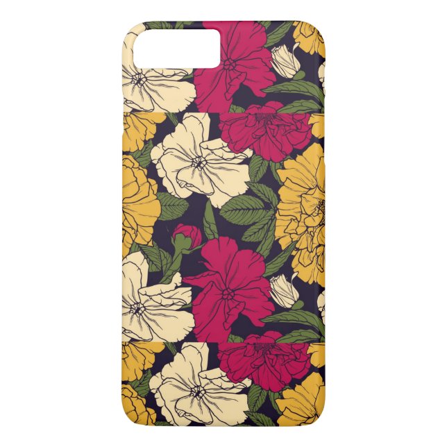Capa Para iPhone, Case-Mate Teste padrão floral elegante (Verso)