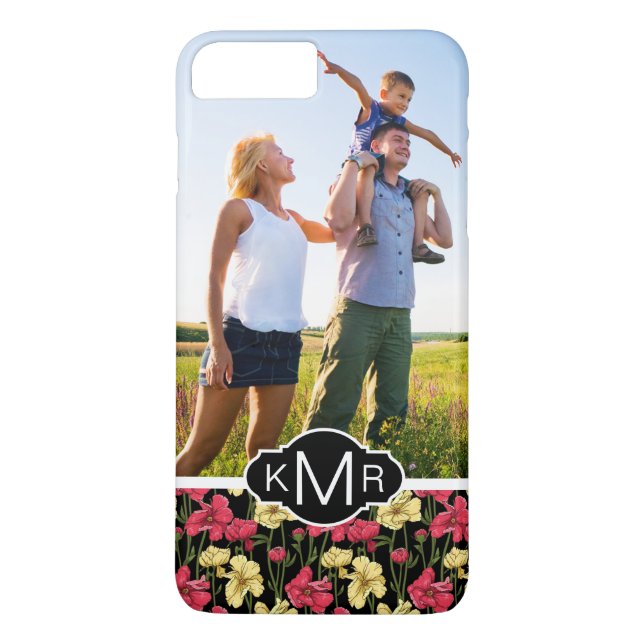 Capa Para iPhone, Case-Mate Teste padrão floral elegante feito sob encomenda 2 (Verso)