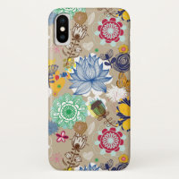 Teste padrão floral no estilo retro 3