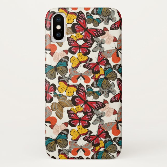 Capa Para iPhone, Case-Mate Teste padrão floral retro 2 (Verso)