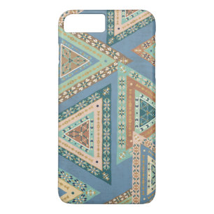 Capa Para iPhone Da Case-Mate Teste padrão indiano tribal   azul exterior de Geo