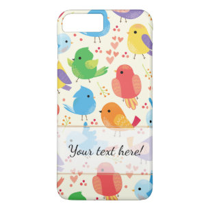 Capa Para iPhone Da Case-Mate Teste padrão multicolorido lunático dos pássaros