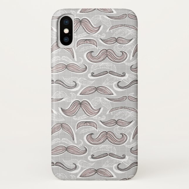 Capa Para iPhone, Case-Mate Teste padrão na moda do bigode (Verso)