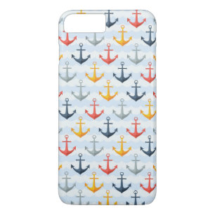 Capa Para iPhone Da Case-Mate Teste padrão náutico com âncoras