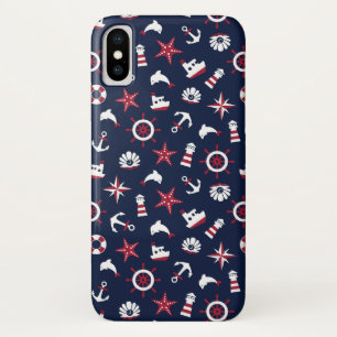 Capa Para iPhone Da Case-Mate Teste padrão náutico do mar