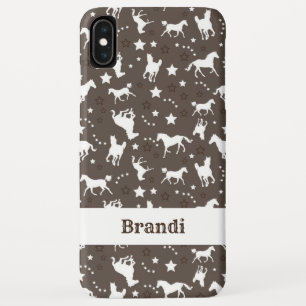 Capa Para iPhone Da Case-Mate Teste padrão ocidental do cavalo de Brown