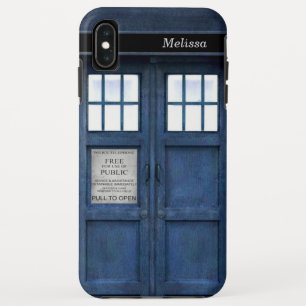 Capa Para iPhone XS Max Teste padrão retro britânico dos anos 60 da caix