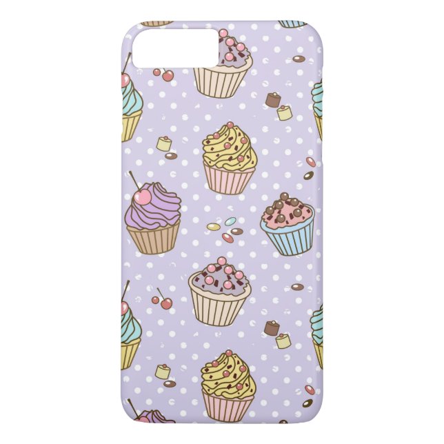 Capa Para iPhone, Case-Mate Teste padrão retro dos doces (Verso)