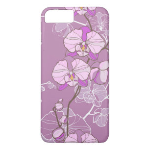 Capa Para iPhone Da Case-Mate Teste padrão roxo da orquídea