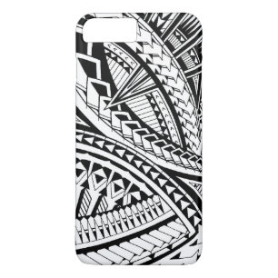 Capa iPhone 8 Plus/7 Plus Teste padrão samoano do tatuagem