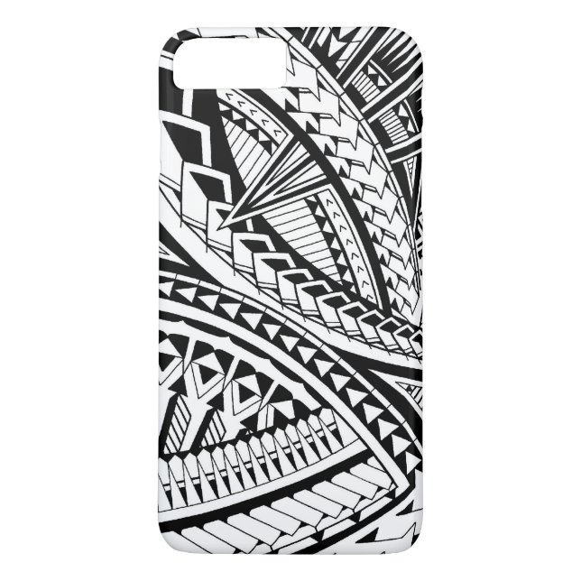 Capa Para iPhone, Case-Mate Teste padrão samoano do tatuagem (Verso)